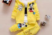 Mickey Mouse Hoodie Tshirt and Pant Set