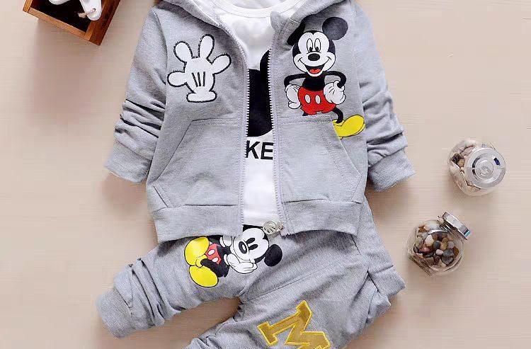 Mickey Mouse Hoodie Tshirt and Pant Set