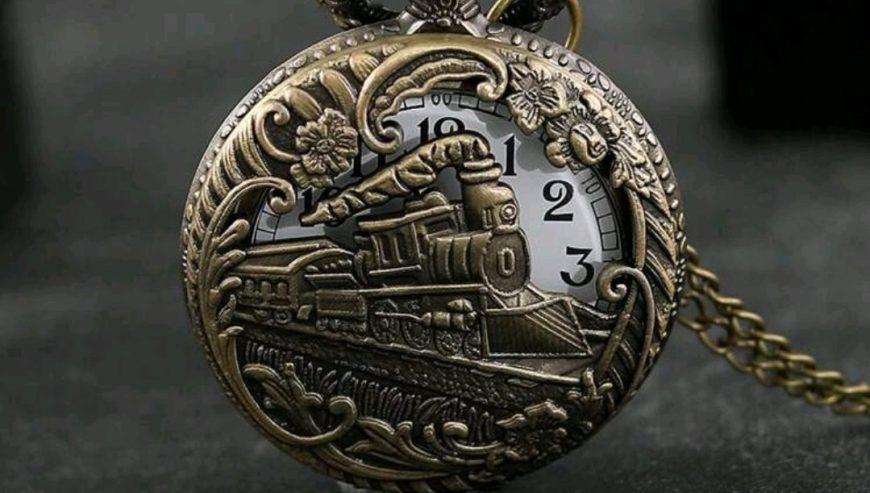 Classic Vintage Chain Quartz Pocket Watch