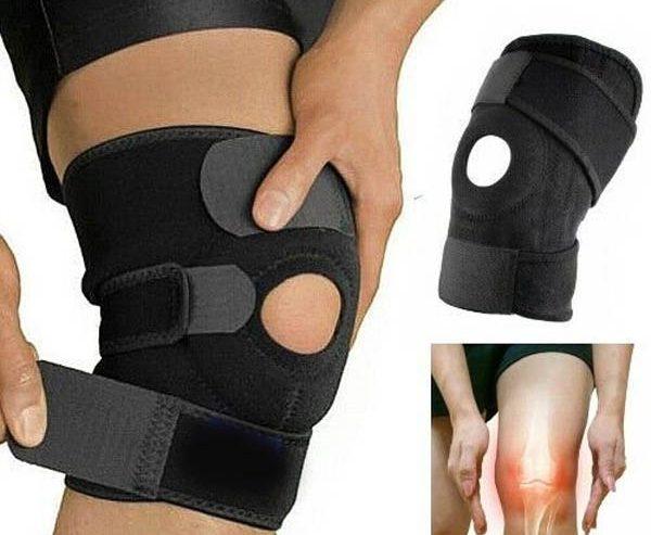 Open Knee Support Sleeve With Straps