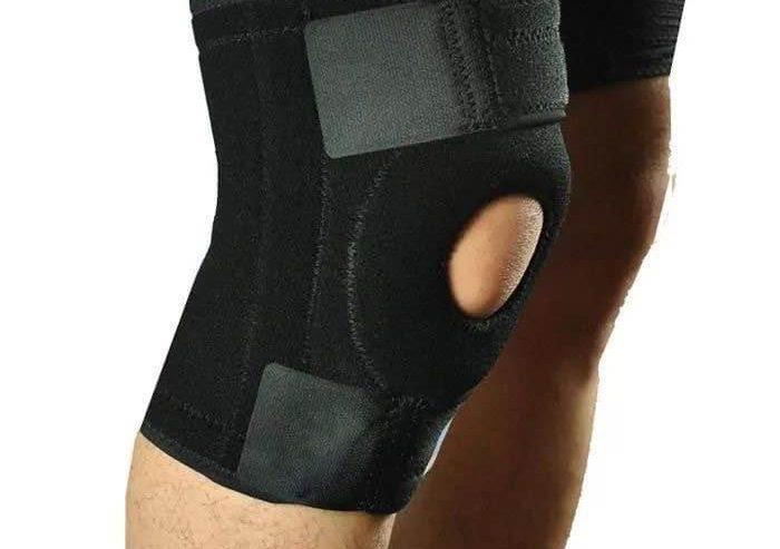 Open Knee Support Sleeve With Straps