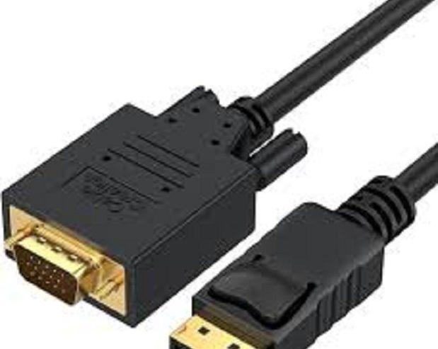 DisplayPort to VGA Cable Adapter Gold Plated