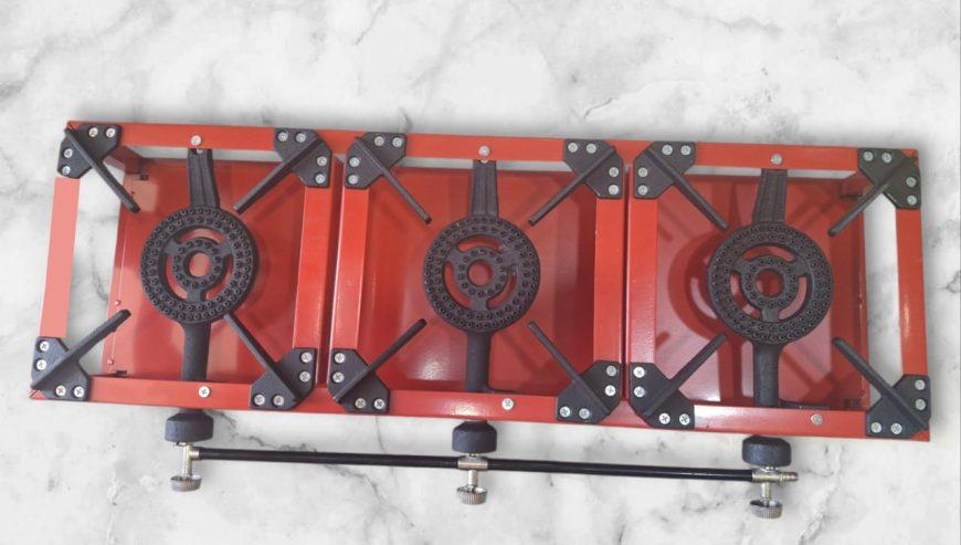 Triple Burner Cast Iron Stove