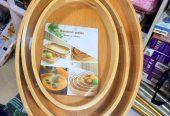 3 Set Bamboo Serving Tray