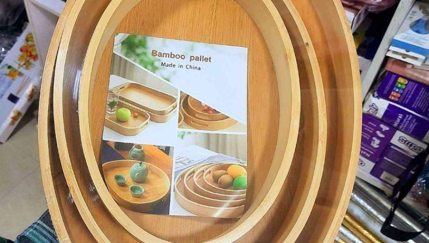 3 Set Bamboo Serving Tray