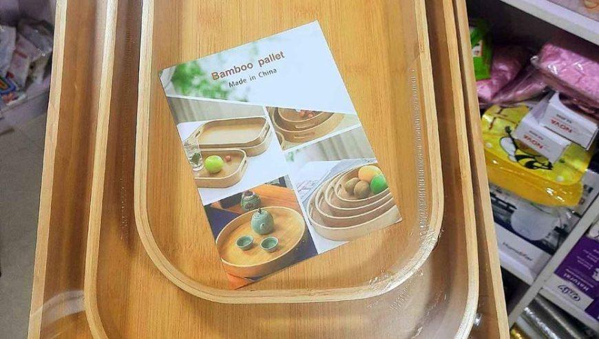 3 Set Bamboo Serving Tray