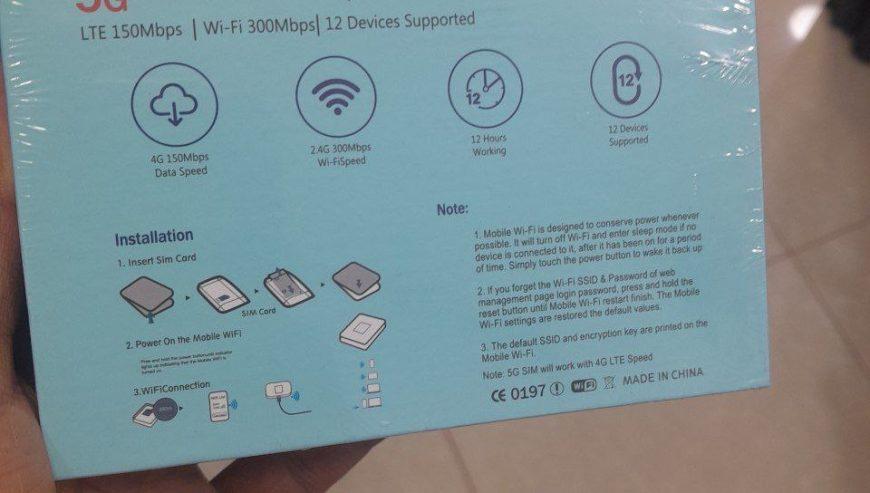 5g LTE Wireless  Mobile WiFi Pro Router