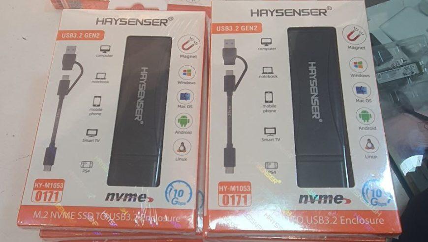 Haysenser M.2 NVMe SSD to USB 3.2 Enclosure: