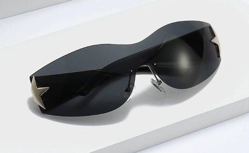 Punk One Piece Rimless Sunglasses