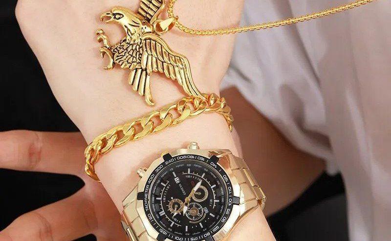 3Pcs Set Luxury Fashion Mens Watches