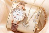 6 PcsNew Women’s Fashion Rhinestone Star Quartz Watch