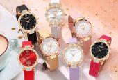 7PCS Set Women Fashion Watch Casual Belt Watches