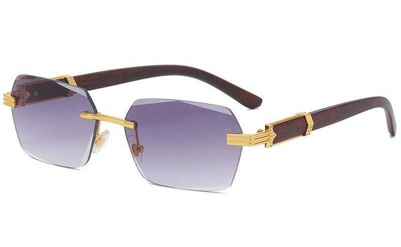 Luxury Rimless Square Sunglasses