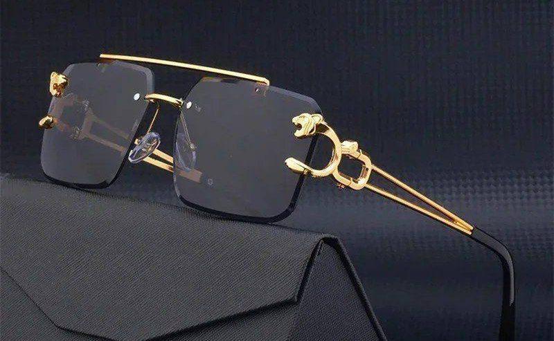 New Retro Rimless Sunglasses