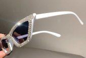 Fashion Retro Disco Zircon Cat Eye Sunglasses