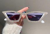 Fashion Retro Disco Zircon Cat Eye Sunglasses