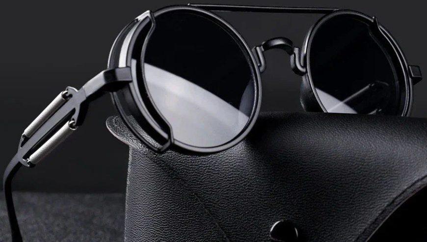 Vintage Punk Round Frame Sunglasses