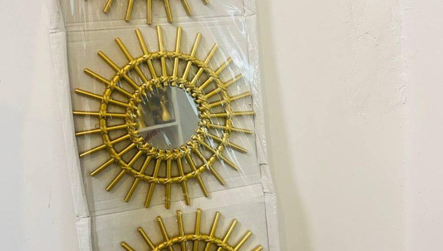 Golden Sunburst c Mirror Set