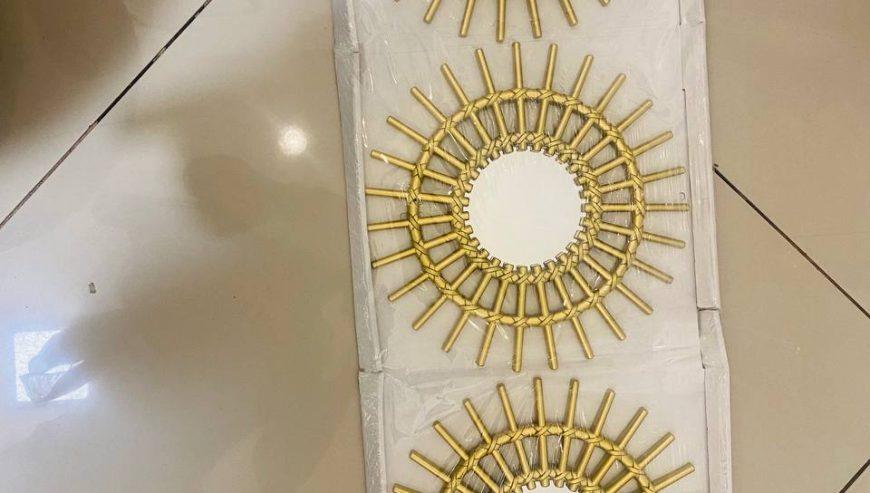 Golden Sunburst c Mirror Set