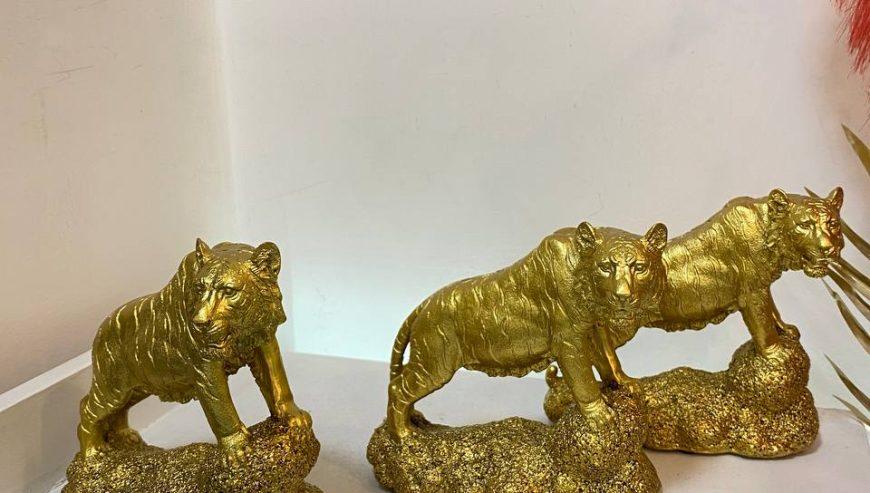 Golden Leopard Statue