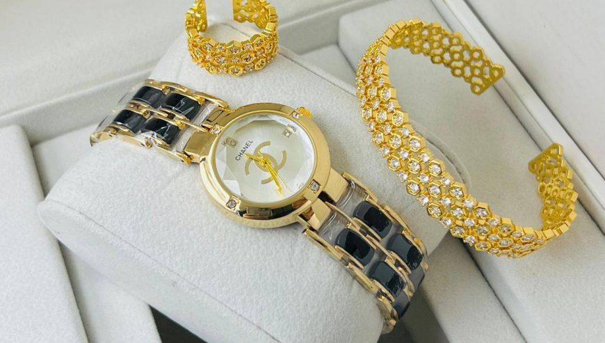 Combo Set Watch For Ladies