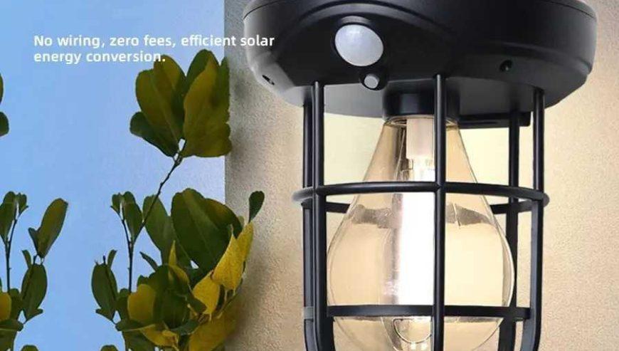 Solar Retro Camping Lantern Courtyard Garden Decore