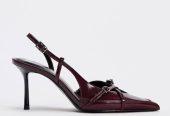 Burgundy Zara Heel Shoes