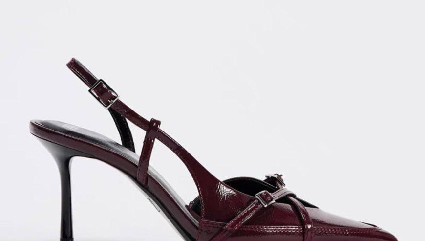 Burgundy Zara Heel Shoes