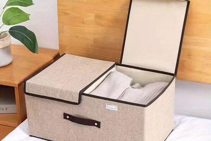 Dust Proof Foldable Storage Box with Lid