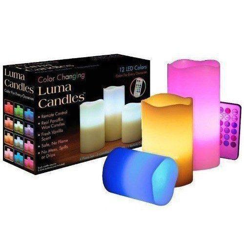 Color changing Set of 3 Luma Candles