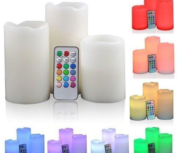 Color changing Set of 3 Luma Candles