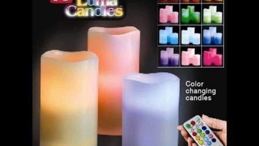 Color changing Set of 3 Luma Candles