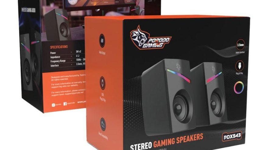 Porodo Gaming Stereo Speakers