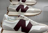 New Balance 327 Cream /Burgendy WMNS MNS Shoes