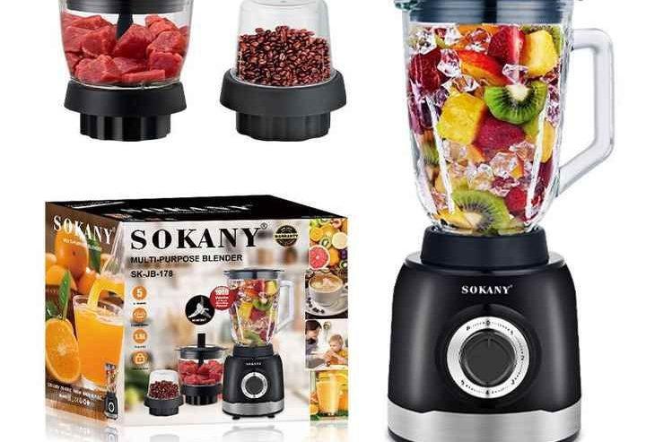 3 in 1 Sokany Multi Purpose Blender