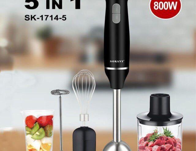 Sokany 5 in 1 Hand Blender