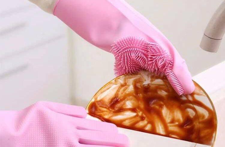 Magic Silicone Dish Washing Gloves