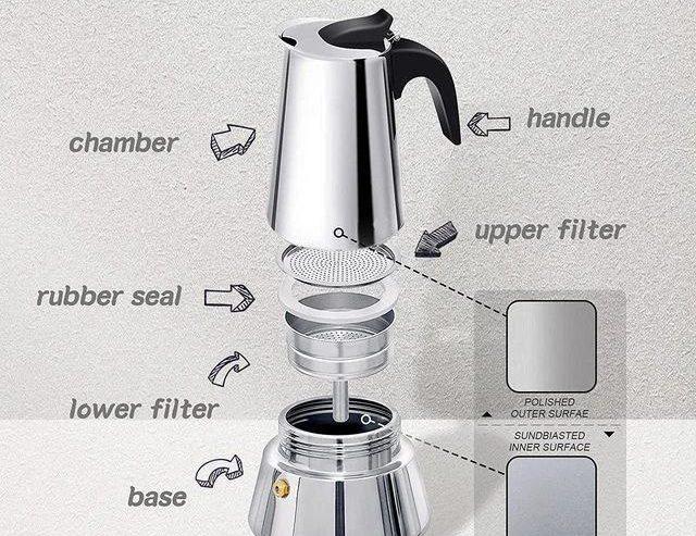 Stainless Steel Espresso Maker