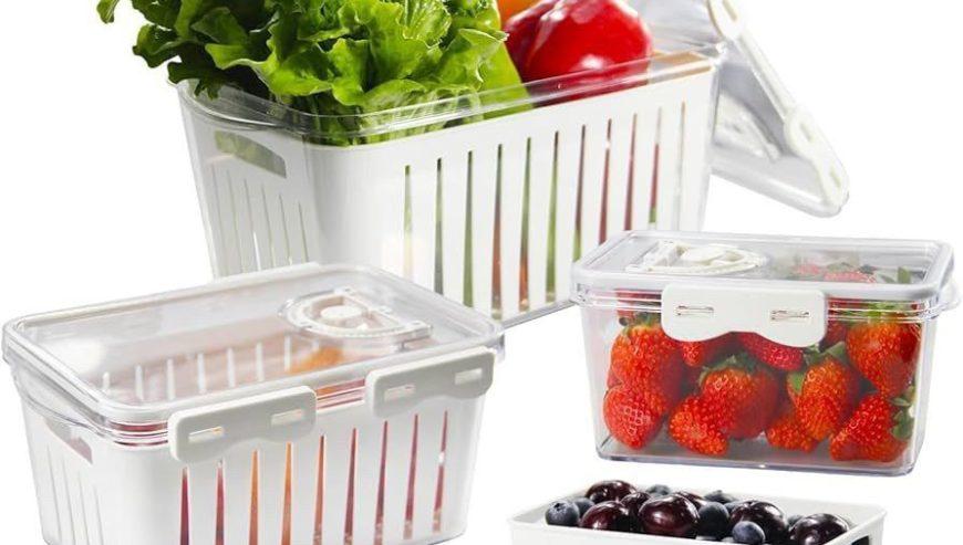 4 Refrigerator Food Storage Box