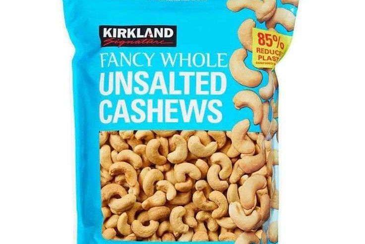 Kirkland Fancy Whole Unsalted Cashews