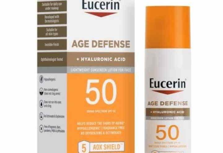 Eucerin Sun Age Defense + Hylronic Acid SPF 50 Sunscreen