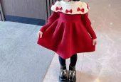 Baby Girls Long Sleeve Sweater Knit Dress